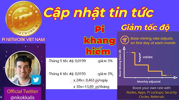 Pi network _Cập nhật tin tức Pi tiếp tục giảm tỷ lệ khai thác xuống, Pi khang hiếm | PI NETWORK 🇻🇳