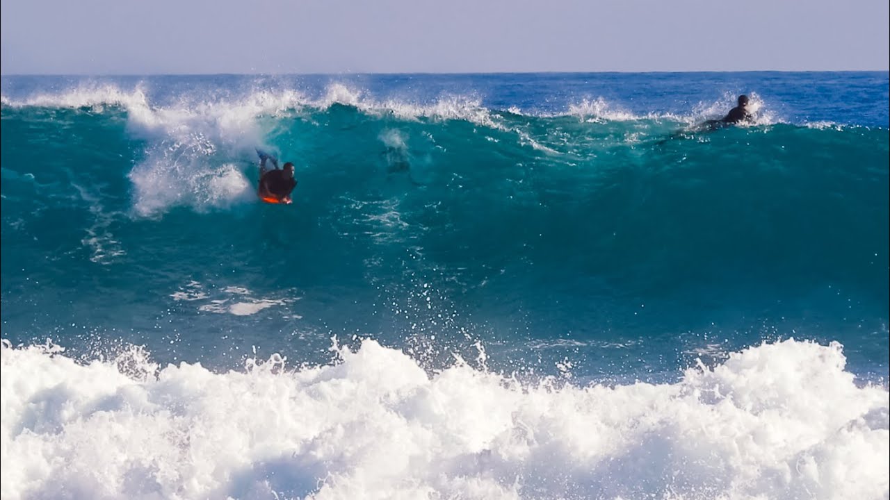 Bodyboarding Hurricane Teddy swell in Aruba 2020 YouTube