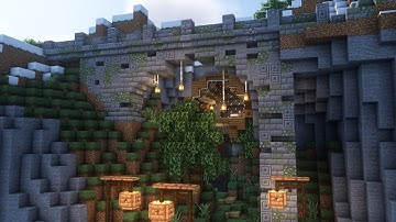 Minecraft | How To Build a Mountain Hobbit Hole Tutorial
