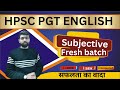 HPSC PGT English Subjective Exam Preparation || PGT English subjective exam|| HPSC PGT English