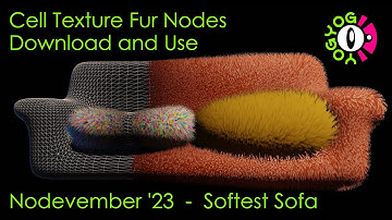 Shell Texture Fur Addon - Blender GeoNodes - Free