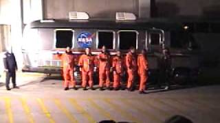 STS-130 Crew Walkout Space Shuttle Endeavour NASA