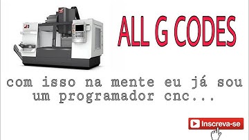 Tudo que você precisa para ser um programador de maquinas cnc... todos os códigos G passo a passo!