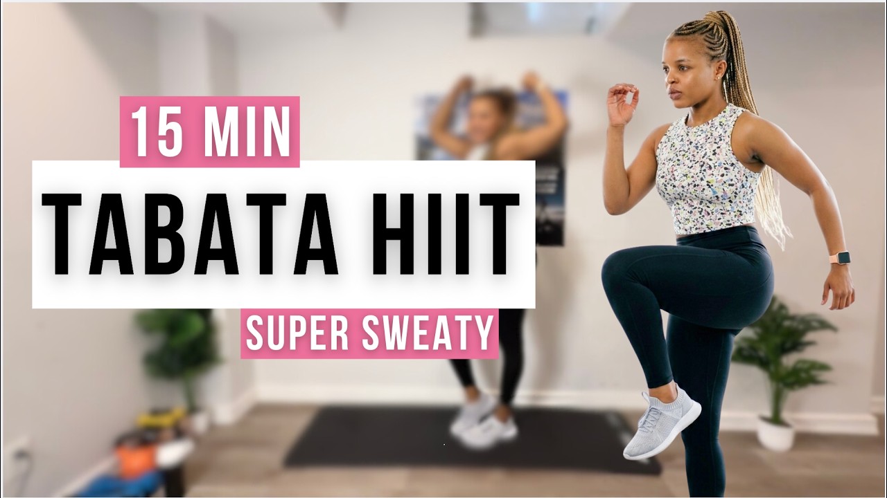 15-MIN HIIT TABATA | TABATA HIIT Workout Full Body | Burn 400 Calories (No Equipment)