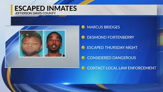 Inmates escape from Jefferson Davis County Jail
