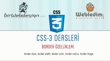 CSS 3 Ders-1 Border ozellikleri - border-radius style width image