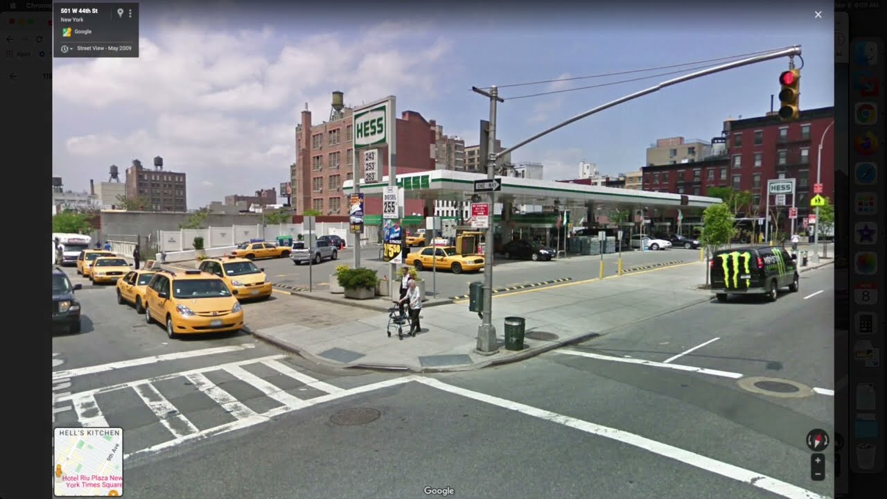 Hess Gas Station New York City Time Lapse 3 Angles 