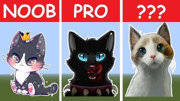 Pixel Art (NOOB vs PRO vs HACKER) Cat In Minecraft