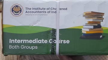 UNBOXING THE ICAI NEW COURSE BOOKS CA INTER MAY24