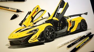 Drawing a supercar like a pro - McLaren P1 GTR
