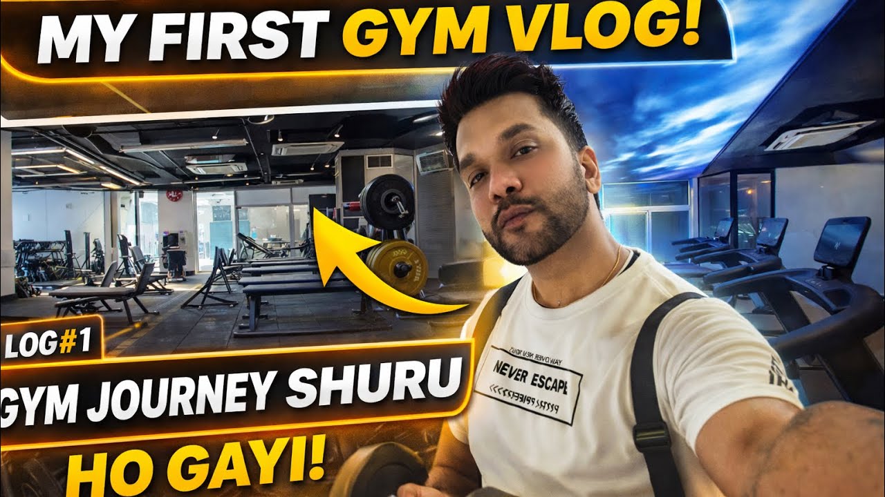 Lo shuru ho gayi vlogging 😂| my first gym vlog 💪|