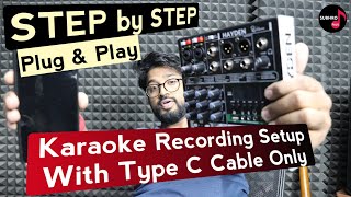 How To Record Vocals On Phone | Karaoke Recording Setup | Hayden OTG Audio Mixer To Mobile Recording screenshot 4