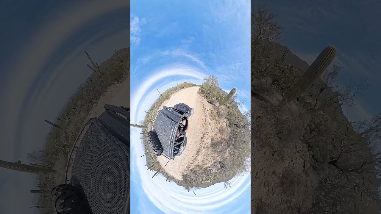 A Polaris Rzr ride  in the Saguaro National Park, which is right in our backyard.