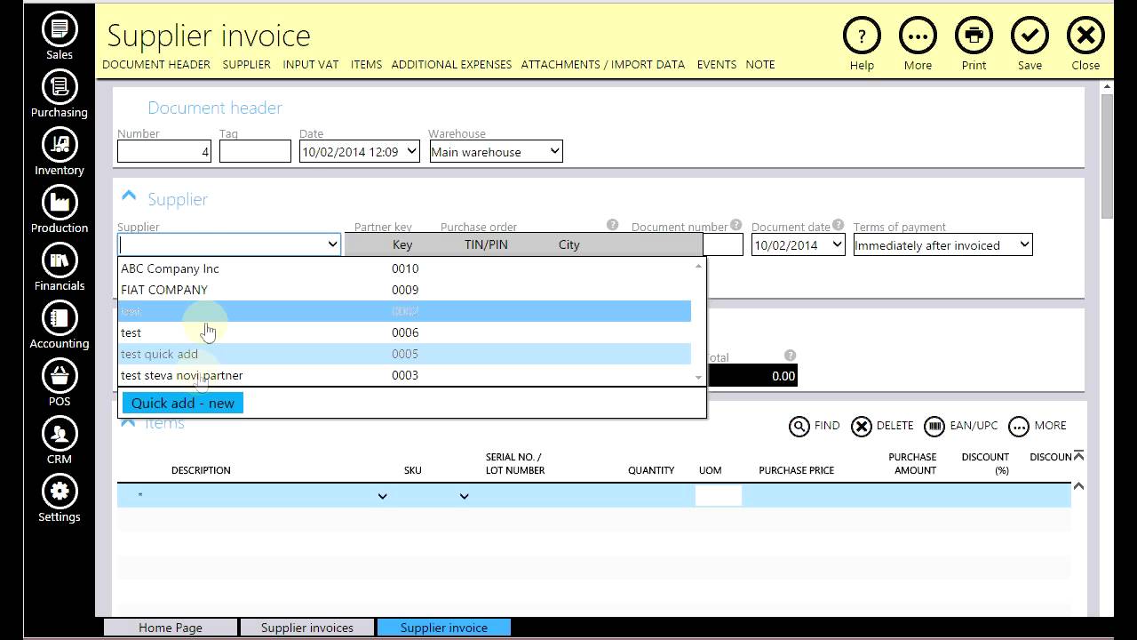 Supplier Invoice - YouTube