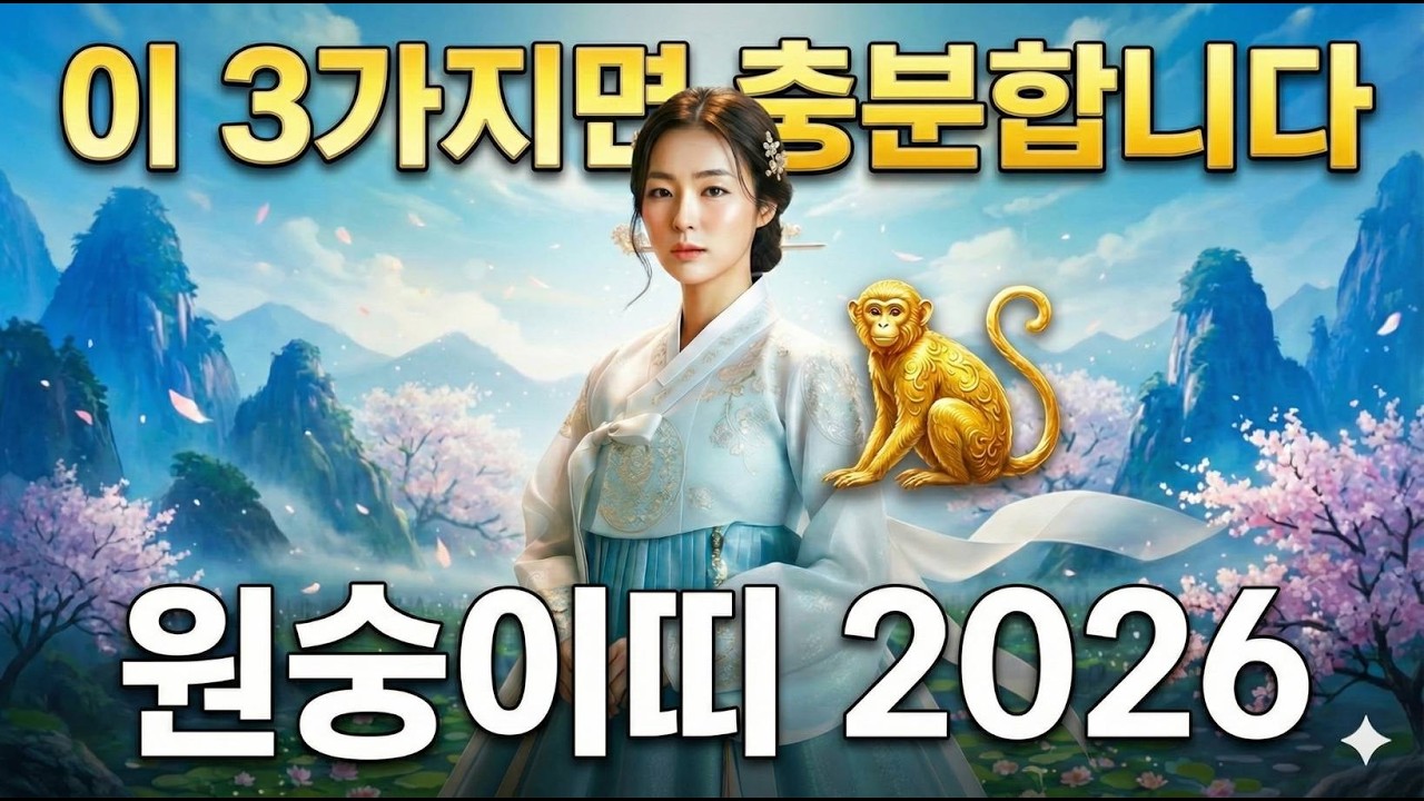 원숭이띠 2026년 운세 | 태어난 해별로 완전히 다른 길, 당신은 어느 쪽입니까 (56/68/80/92년생)