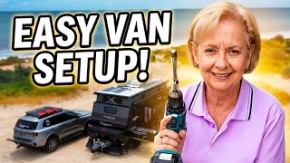 15 minute MARS hybrid setup!! | Jan shows how it's done! #caravanningaus #hybridvan #marscaravans