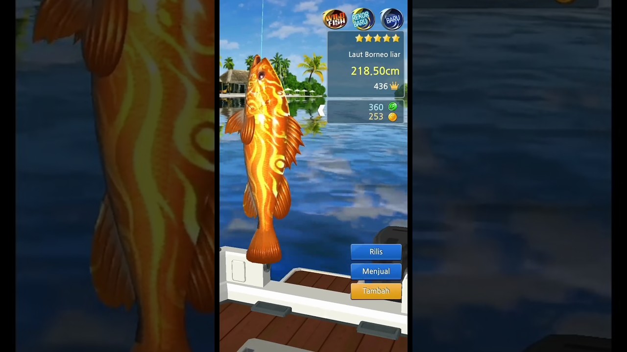 wild fish fishing hook game 