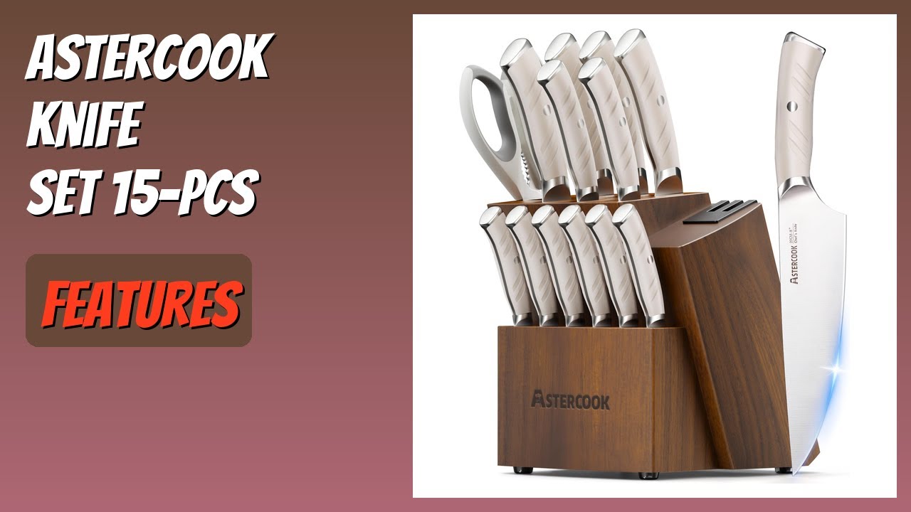 REVIEW (2025): Astercook Knife Set 15-Pcs. Features