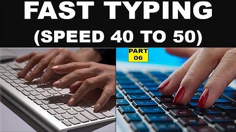 How to increase typing speed on keyboard | typing test for  junior clerk | Typing Test 2024 Part 06