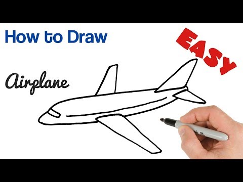 Aeroplane Drawing for Kids - Easy Step-by-Step Tutorials