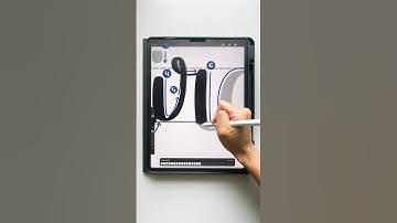 "miracle" in modern calligraphy #procreate #shorts #calligraphy