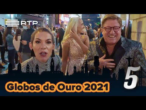 Beatriz Gosta nos Globos de Ouro 2021 | 5 Para a Meia-Noite | RTP