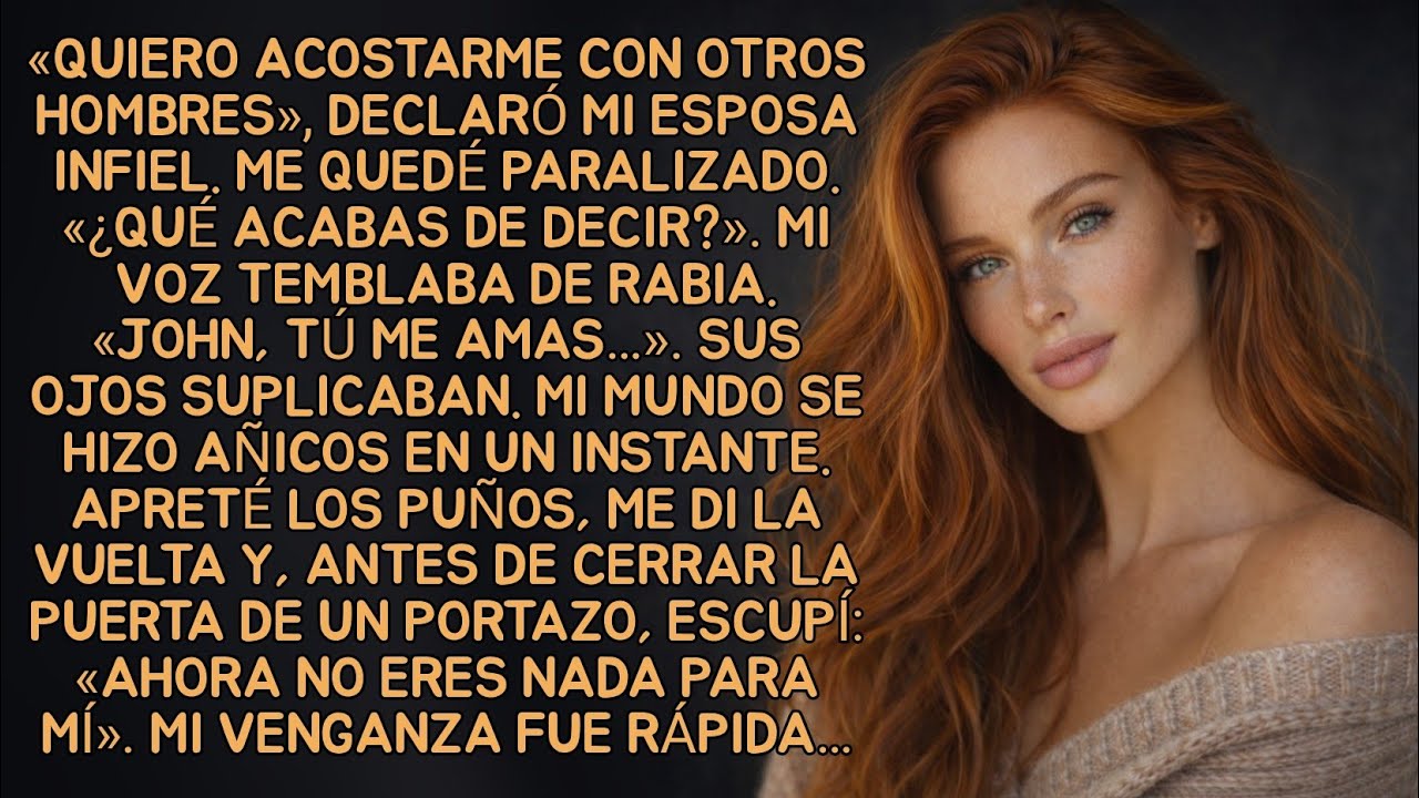 «Quiero acostarme con otros hombres», declaró mi esposa infiel. Me quedé paralizado. «¿Qué acabas de