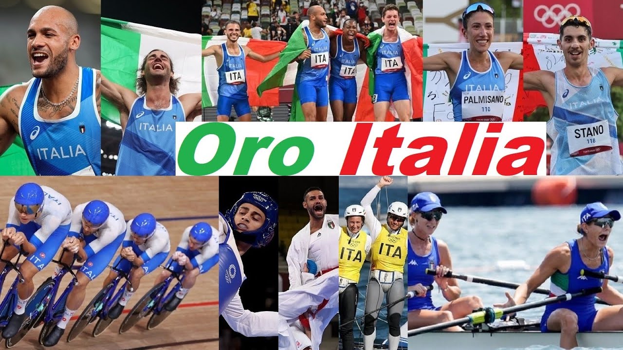 Medaglie oro🥇Italia 🇮🇹 Olimpiadi Tokyo YouTube