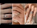 20 Simple Wedding Ring Designs| Diamond Cut Finger Ring Designs| Stone Ring Designs