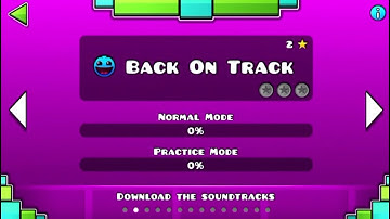 Geometry Dash Lite Back on Track Practice Mode