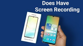 Samsung Galaxy M06 5G - Does have screen recording?