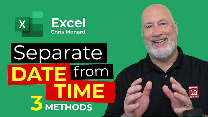 Excel - Three Tips for Separating Date From Time | Split cell data