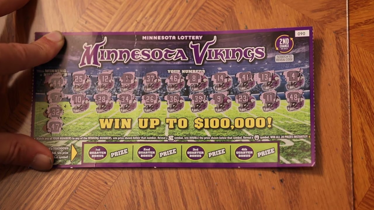 2 $5 Minnesota Vikings Scratch-Offs