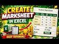 Create Marksheet in Excel | Automatic Result, Total &amp; Grade Kaise Calculate Kare