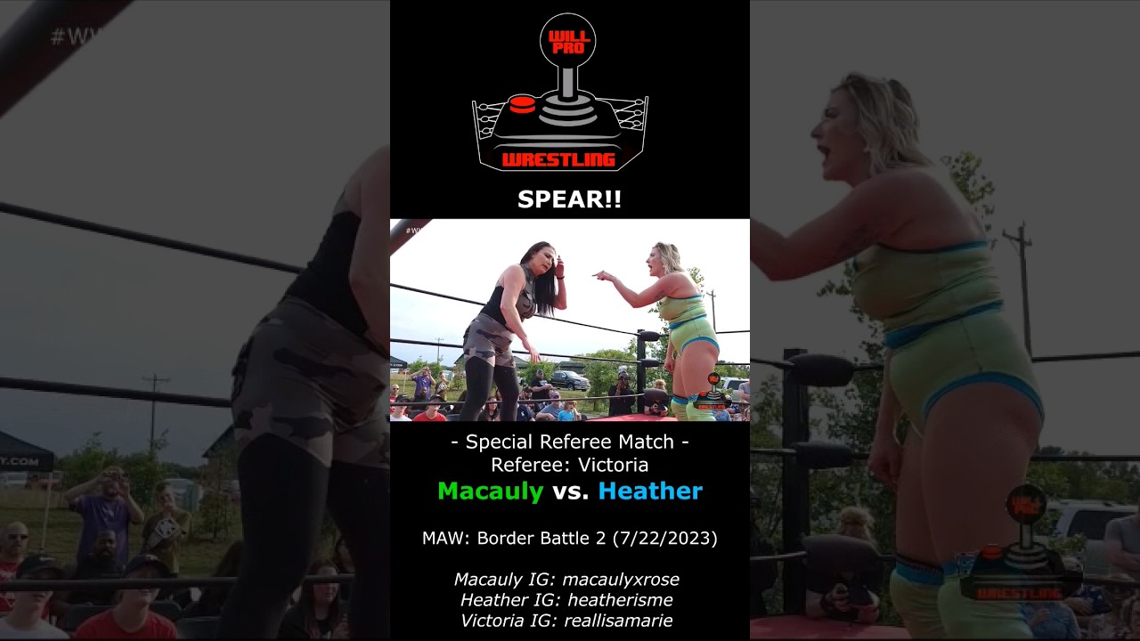 Indy Wrestler Heather Monroe's Got Problem With WWE Legend And Eats A Spear 