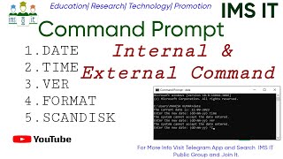 Command Prompt Basic Internal and External Command | Some Important Internal & External Command