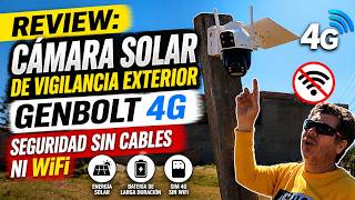Review: Cámara solar De Vigilancia Exterior GENBOLT 4G - seguridad sin cables ni WiFi