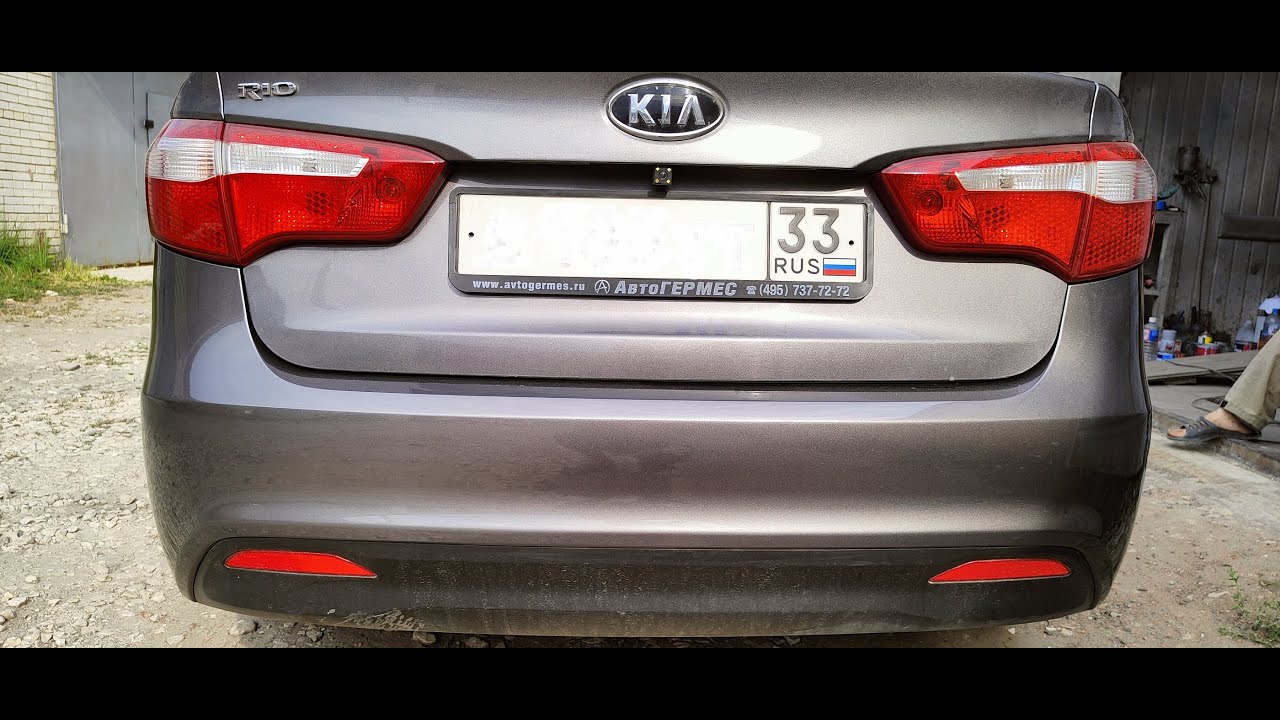 Киа Рио Ремонт бампера и порога - YouTube