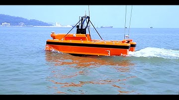 Oceanalpha M40 USV for oceanographic survey with multi beam sonar