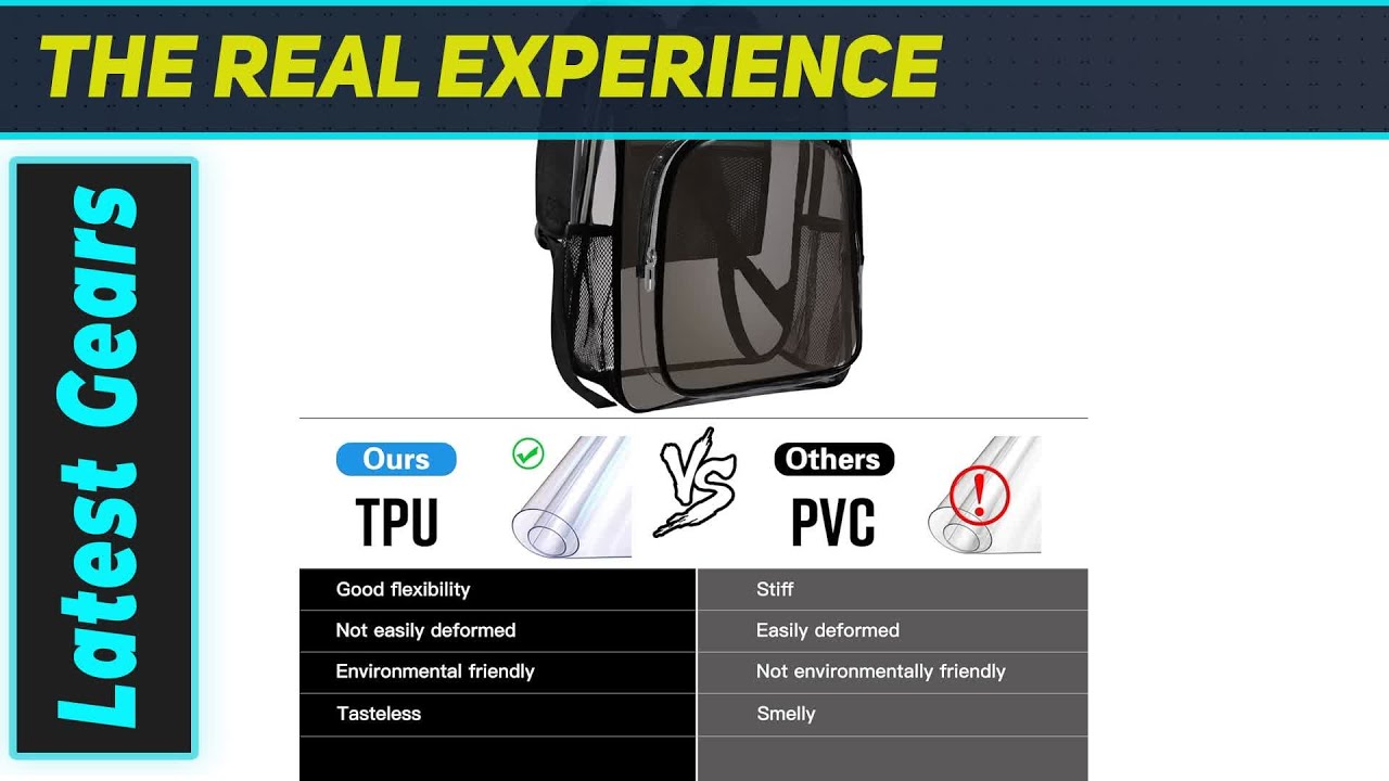 Прозрачный рюкзак HEEYA: идеальная сумка для стадиона и досмотра в аэропорту?