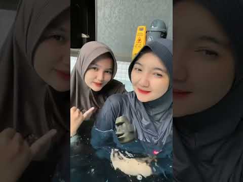 Rekomendasi kompilasi Hijab yg cocok utk berenang by Tiktokers Tikachiuuu #hijabmodis #diaryhijabers