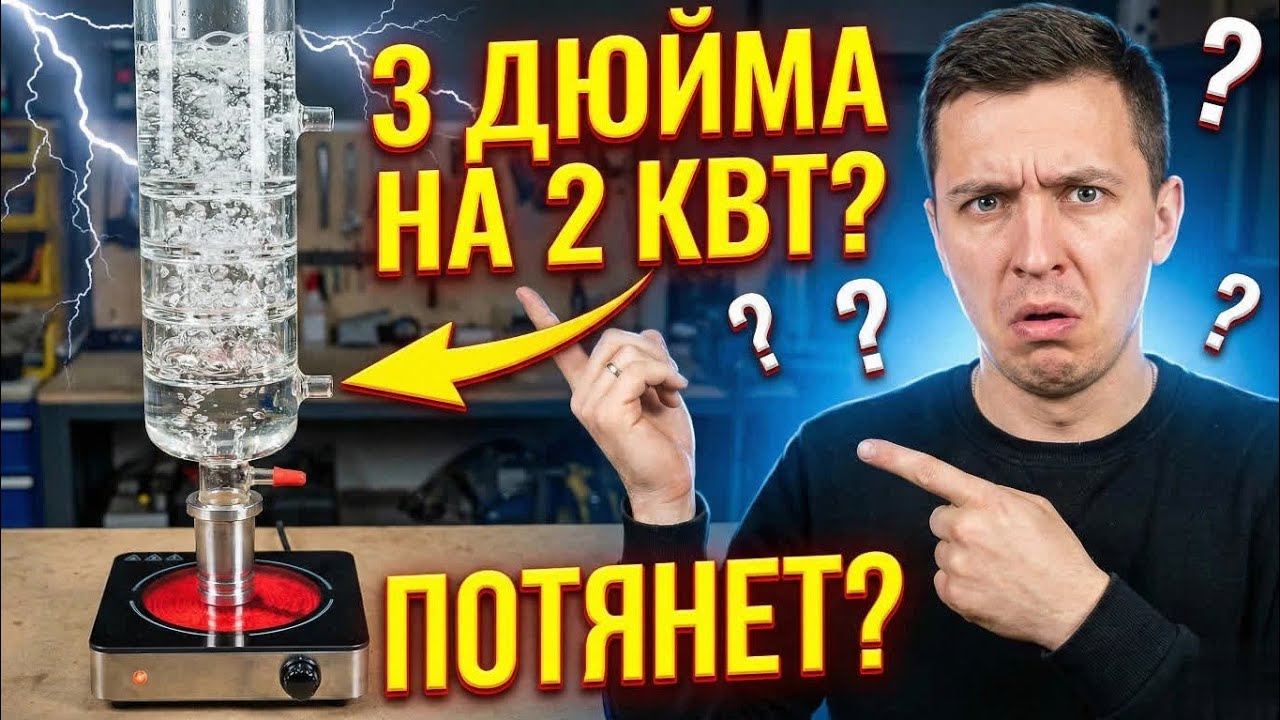 МОНСТР НА ДВУШКЕ! Ставим 3-дюймовую тарельчатую колонну на 2-дюймовый аппарат