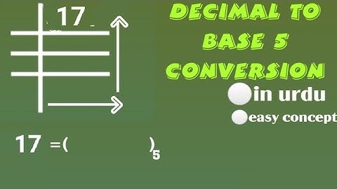 Convert Decimal to Base 5, Decimal to Base 5 Conversion