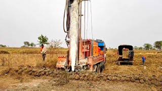 step by step borewell drilling || 95 फीट में फूल पानी || sree Shiv borewell Rajnandgavn