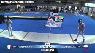 FE W F Individual Havannah GP 2016 T32 06 green JELINSKA POL vs VOLPI ITA