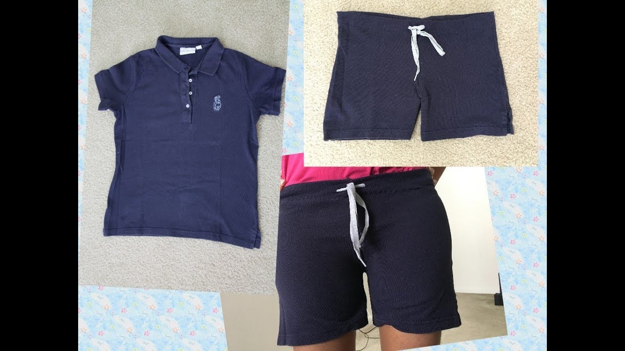DIY Shorts from T Shirt