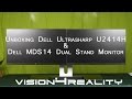 Unboxing Dell UltraSharp U2414H &amp; Dell MDS14 Dual Stand Monitor