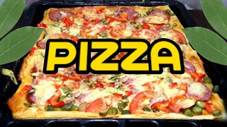 Пицца на слоеном тесте с грибами / Puff pastry pizza recipe