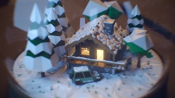 Infinite snowglobe (Maya + Redshift)