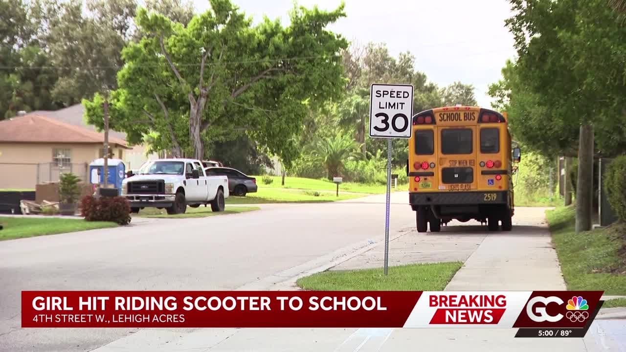 11-year-old hit by car while riding scooter to school in Lehigh Acres ...